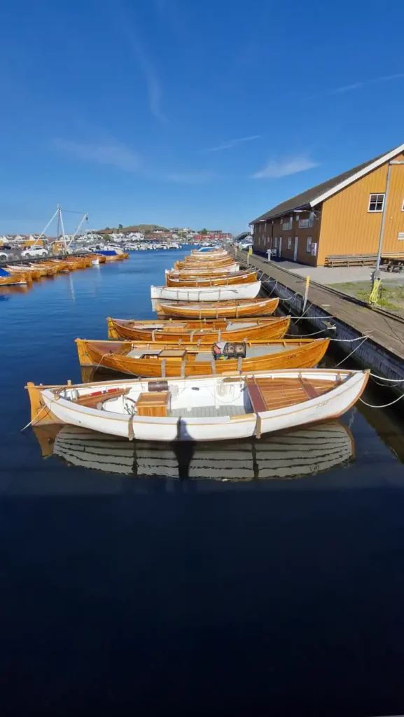 Trebåter og sjekter i Stavern